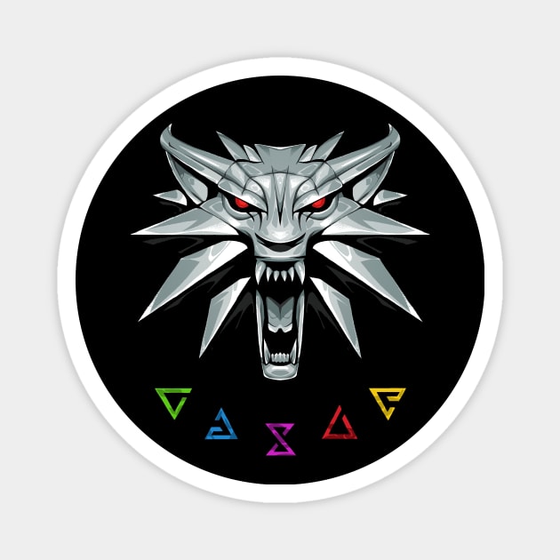 White Wolf Sigil Magnet by nabakumov